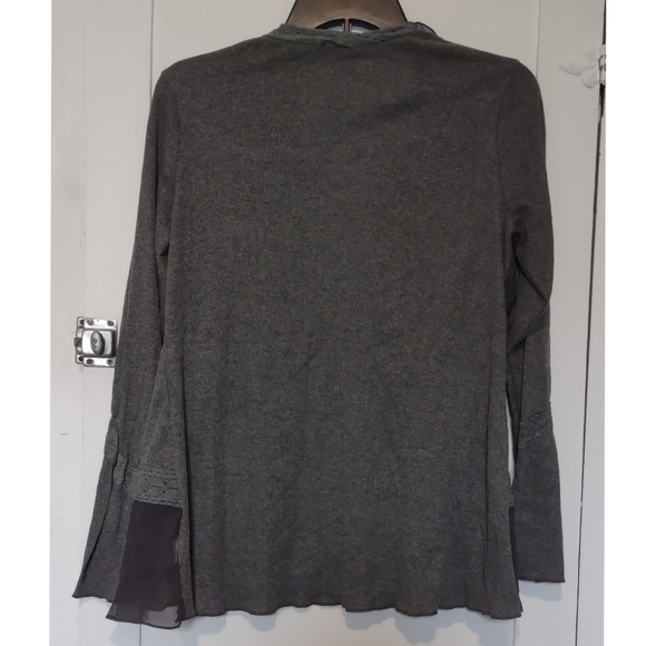 Panilli multi fabric open front cardigan NWOT - Picture 3 of 10